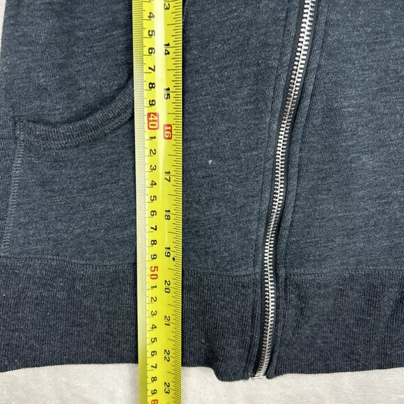 Victoria's Secret Womens Hoodie Size Sm Gray Full Zip Heart Sequin Long Sleeve - Picture 7 of 8
